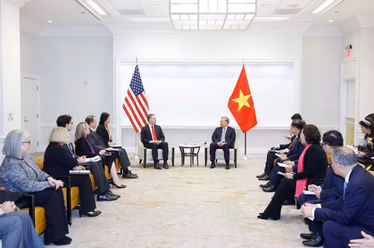 Quang cảnh cuộc tiếp. Ảnh: Thống Nhất/TTXVN