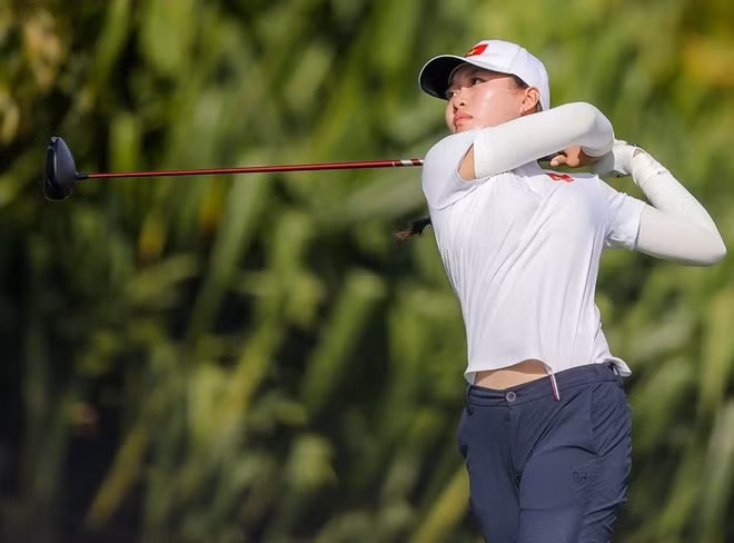 Golf thủ Lê Chúc An đã có vị trí 48 tại giải đấu ở New Zealand. Ảnh: VGA