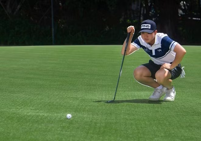 Nguyễn Anh Minh vẫn là golf thủ Việt Nam có thứ hạng tốt nhất dù tụt bậc ở thế giới. Ảnh: VGA