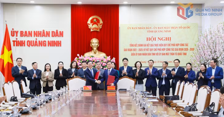 UBND tỉnh và Ủy ban MTTQ tỉnh ký kết Quy chế phối hợp công tác giai đoạn 2026-2030.