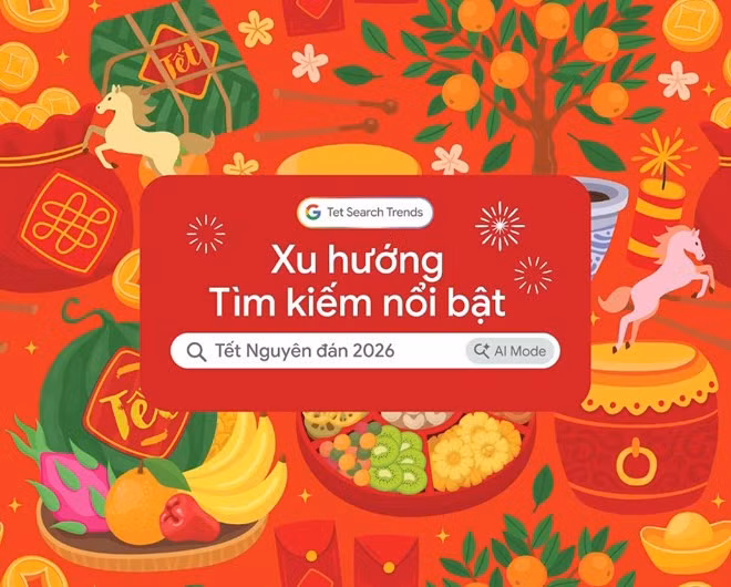 Xu hướng tìm kiếm trên Google cho thấy, người Việt chủ động lên kế hoạch sớm, tận dụng AI để đón Tết hiệu quả hơn. Ảnh: Google
