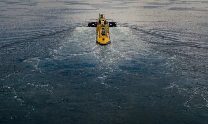 Turbine Orbital O2 đi vào hoạt động. Ảnh: Orbital Marine Power.