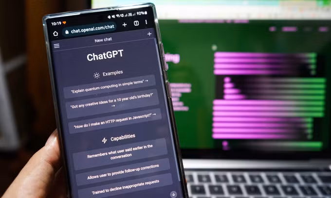 Giao diện ChatGPT. Ảnh: Bảo Lâm