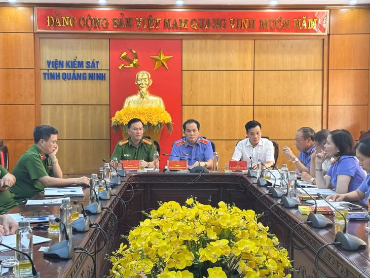 Viện kiểm sát nhân dân tỉnh chủ trì họp liên ngành giải quyết một số vụ án phức tạp. Ảnh: VKSND tỉnh