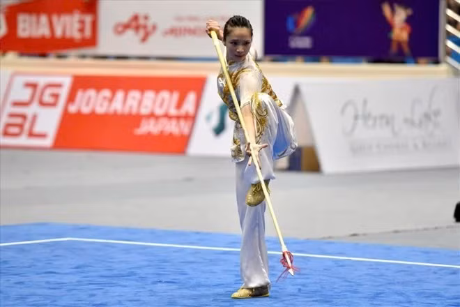 Dương Thúy Vi vẫn đang là tuyển thủ wushu hàng đầu của Việt Nam. Ảnh: Thanh Vũ
