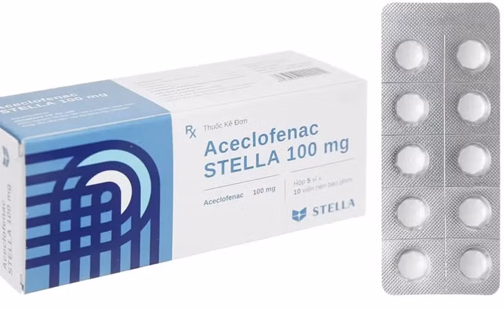 Viên nén bao phim Aceclofenac STELLA 100mg bị thu hồi 1 lô do vi phạm chất lượng