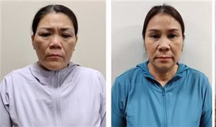 Các bị can trong vụ án - Ảnh: Bộ CA