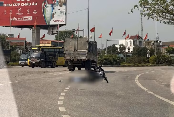 Hiện trường vụ tai nạn. Ảnh: Minh Hoàng