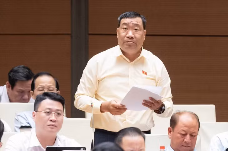 Đại biểu Thạch Phước Bình tham gia ý kiến thảo luận. (Ảnh: DUY LINH)