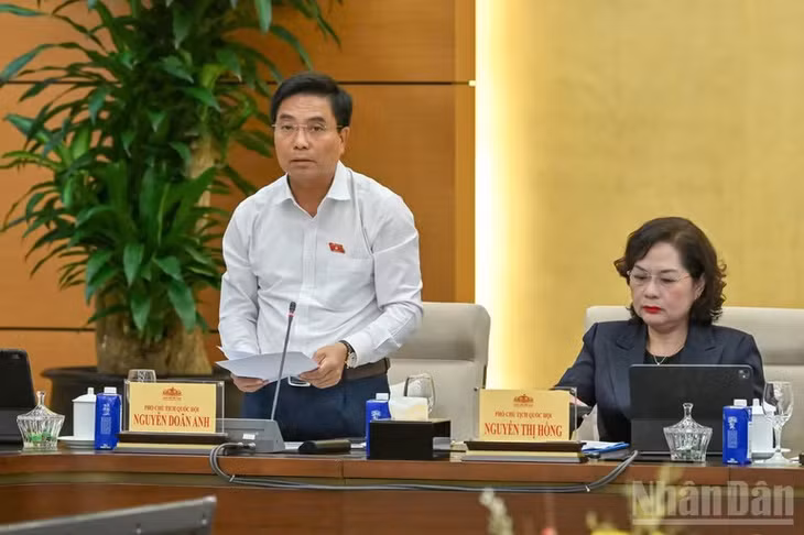 Phó Chủ tịch Quốc hội Nguyễn Doãn Anh phát biểu kết luận. (Ảnh: THỦY NGUYÊN)