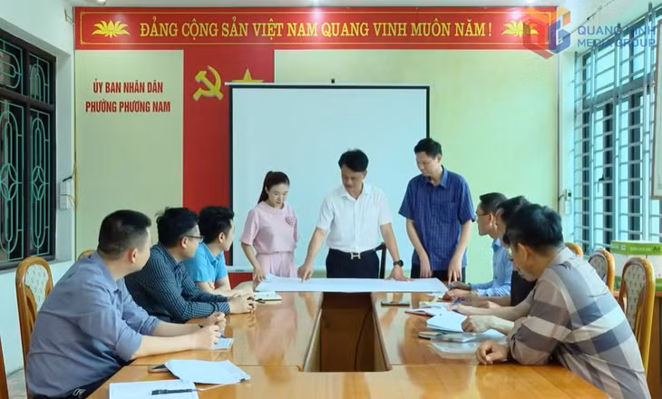 UBND phường thường xuyên họp kiểm tra, đôn đốc, đánh giá tiến độ GPMB dự án.