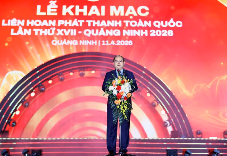 Đồng chí Quản Minh Cường, Ủy viên Ban Chấp hành Trung ương Đảng, Bí thư Tỉnh uỷ, Trưởng Đoàn ĐBQH tỉnh, phát biểu chào mừng tại lễ khai mạc.
