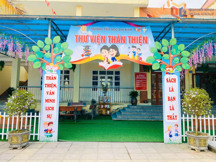 Thư viện xanh của Trường Tiểu học Đại Bình xã Đầm Hà.