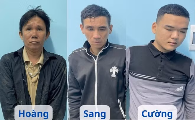 3 đối tượng trộm cắp tài sản tại cơ quan công an. Ảnh: Công an
