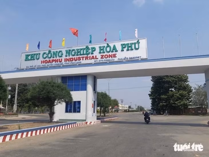 Khu công nghiệp Hòa Phú, nơi xảy ra sự việc - Ảnh: HOÀI THƯƠNG