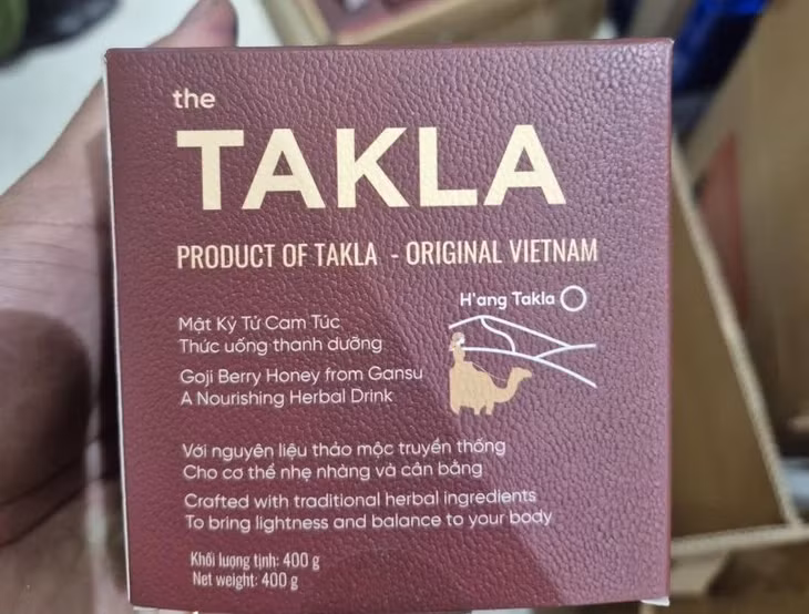 Sản phẩm kỷ tử mang nhãn hiệu TAKLA sau khi được gia công, đóng gói - Ảnh: Công an Khánh Hòa