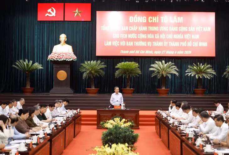 Tổng Bí thư, Chủ tịch nước Tô Lâm phát biểu chỉ đạo. (Ảnh: TTXVN)