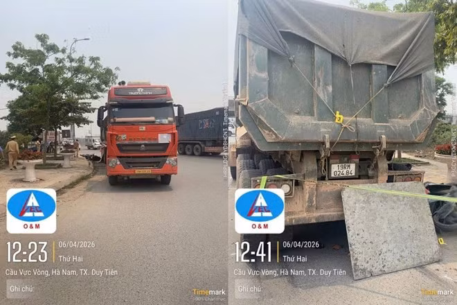 Vụ tai nạn giao thông xảy ra trên tuyến cao tốc Cầu Giẽ - Ninh Bình vào trưa hôm nay (ngày 6.4). Ảnh: Đơn vị cung cấp