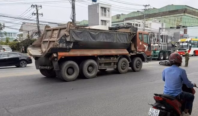 Hiện trường vụ tai nạn. Ảnh: Bạn đọc cung cấp