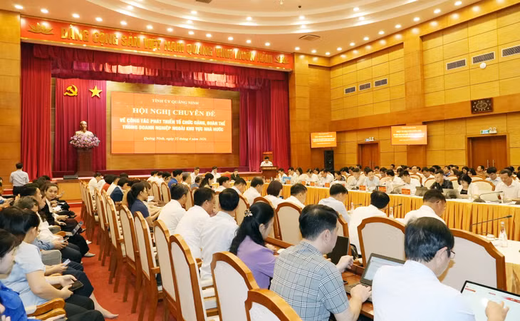 Hội nghị chuyên đề về phát triển tổ chức Đảng, đoàn thể trong doanh nghiệp ngoài khu vực nhà nước.