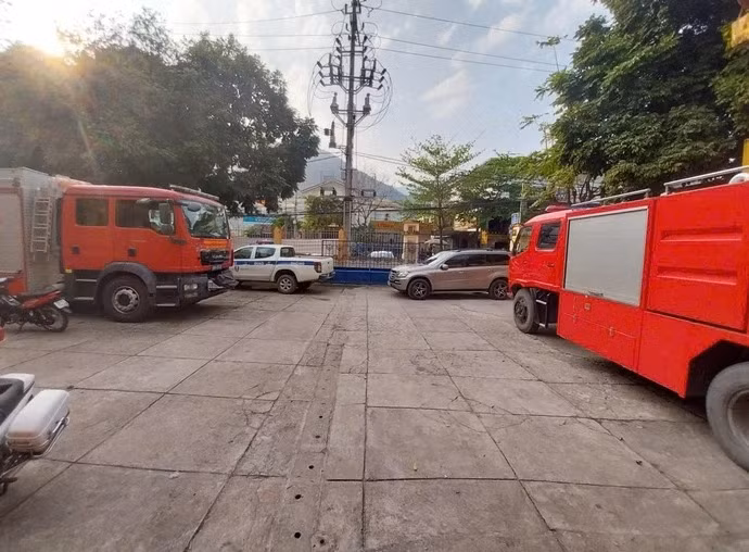 Trụ sở Cụm 10, Trạm cảnh sát giao thông Tân Lạc, nơi xảy ra vụ việc - Ảnh: Công an tỉnh Phú Thọ