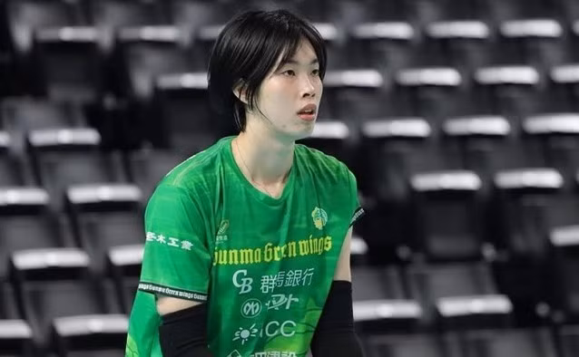 Chủ công Trần Thị Thanh Thúy đã hoàn thành chương trình thi đấu tại Nhật Bản. Ảnh: Gunma Green Wings