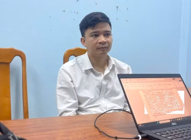 Đối tượng Nguyễn Duy Cường được xác định với vai trò cầm đầu “Hội thánh của Đức Chúa Trời Mẹ” tại địa bàn tỉnh Quảng Trị. Ảnh: Công an Quảng Trị
