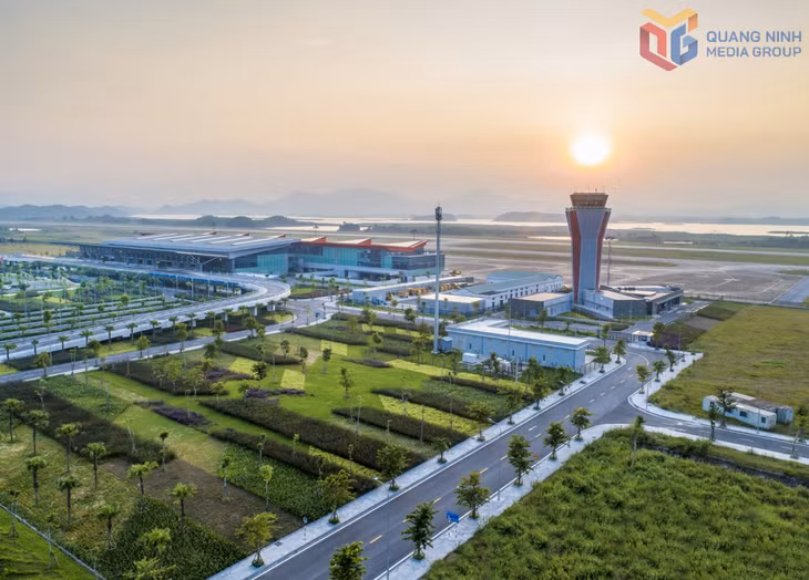 Hạ tầng hiện đại tại Cảng hàng không quốc tế Vân Đồn. Ảnh: Đào Linh