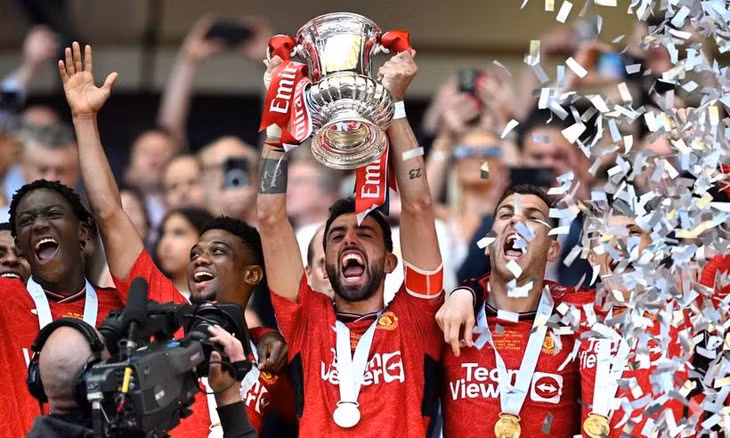 Manchester United giành chức vô địch FA Cup mùa giải 2023-24. (Nguồn: Getty Images)