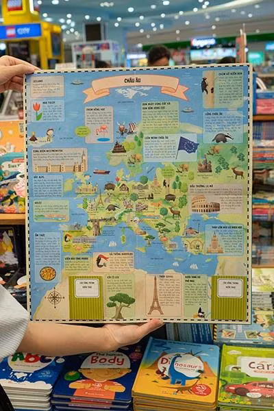 Bộ sách “Atlas thế giới”.