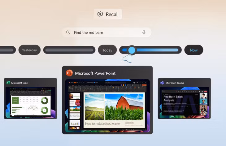 Tính năng Windows Recall bị giới bảo mật đánh giá là "thảm họa". Ảnh: engadget