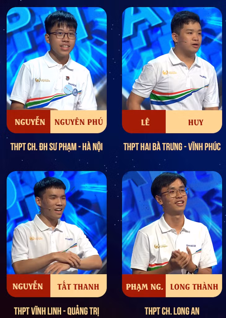 4 nhà leo núi trong trận thi đấu tuần 1, tháng 2, quý 4 Đường lên đỉnh Olympia 2024. (Ảnh: BTC)