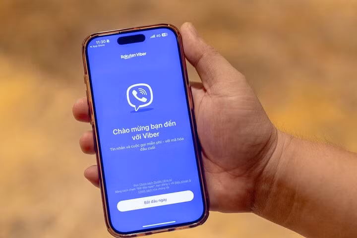 Giao diện của ứng dụng Rakuten Viber. (Ảnh: Chí Hiếu)