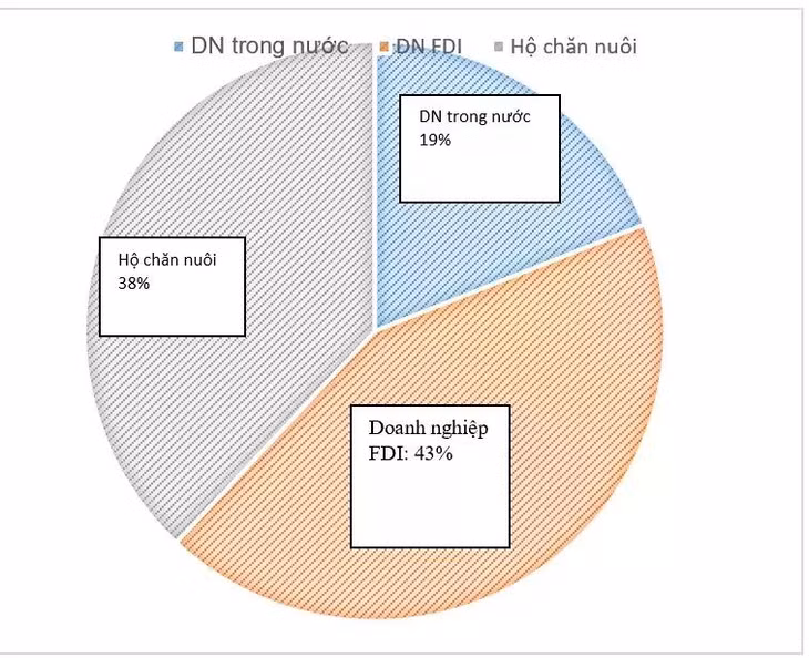 Cơ cấu nguồn cung thịt lợn trong các loại hình chăn nuôi của Việt Nam năm 2022 - 2023