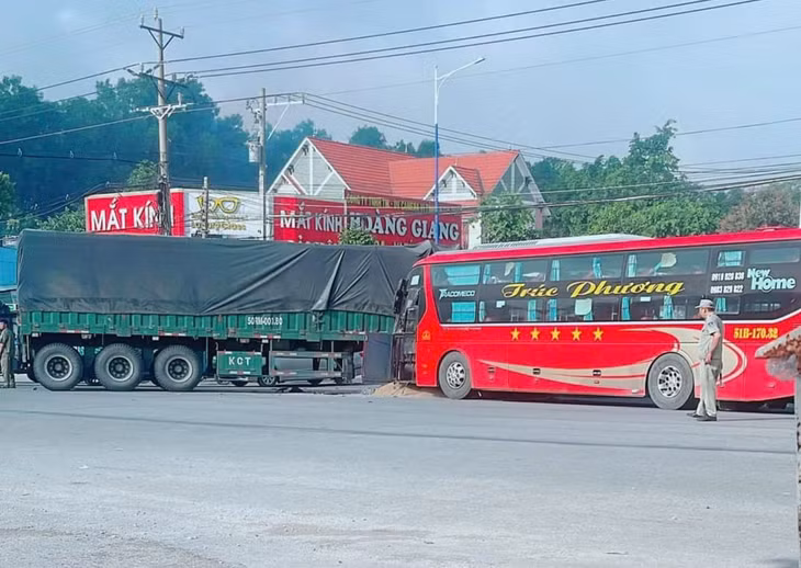 Hiện trường vụ tai nạn.