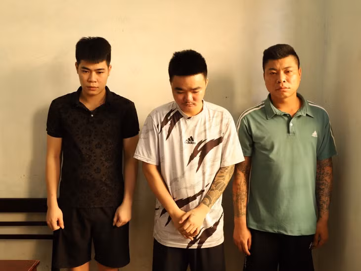3 đối tượng bị bắt giữ. Ảnh: Hùng Cường