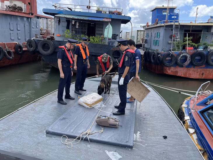 Chi cục Hải quan cửa khẩu Móng Cái kiểm tra hàng hóa XNK.