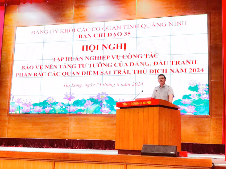 Các lớp tập huấn nghiệp vụ công tác bảo vệ nền tảng tư tưởng của Đảng được Đảng uỷ Khối tổ chức hằng năm.
