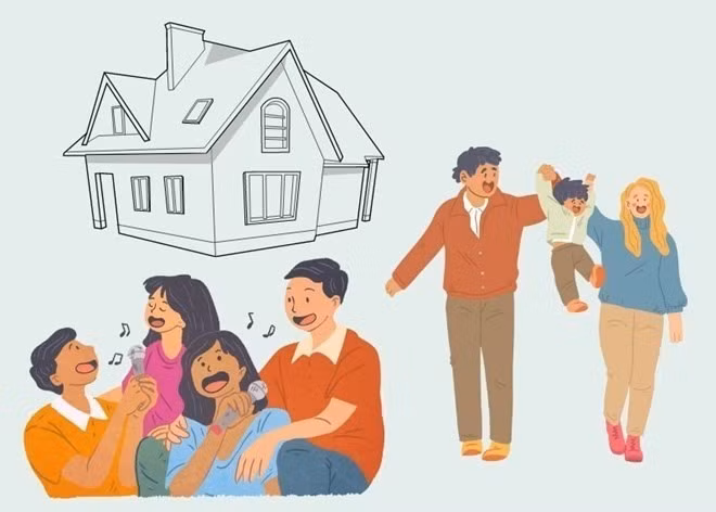 Khiếu hài hước có thể giúp cha mẹ trong quá trình nuôi dạy con cái. Đồ họa: Thanh Thanh.