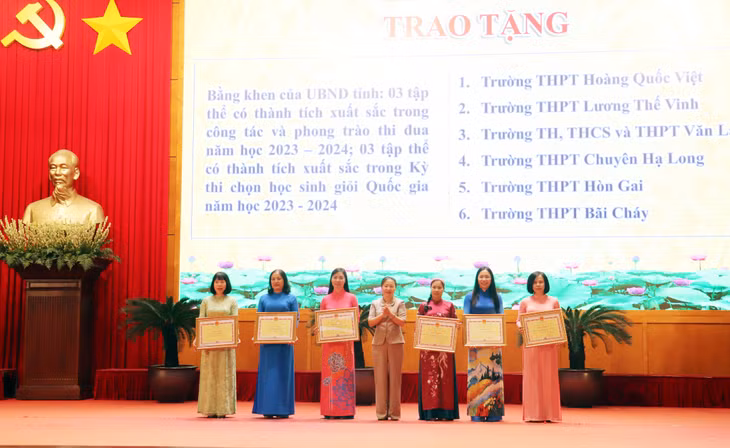 6 tập thể có thành tích xuất sắc trong công tác và phong trào thi đua năm học 2023-2024 nhận Bằng khen của UBND tỉnh