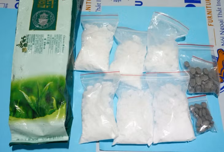 Số ma túy của Đạt vừa bị Cơ quan Công an thu giữ.