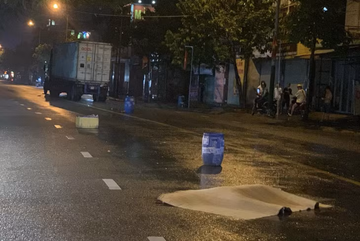 Hiện trường vụ tai nạn.