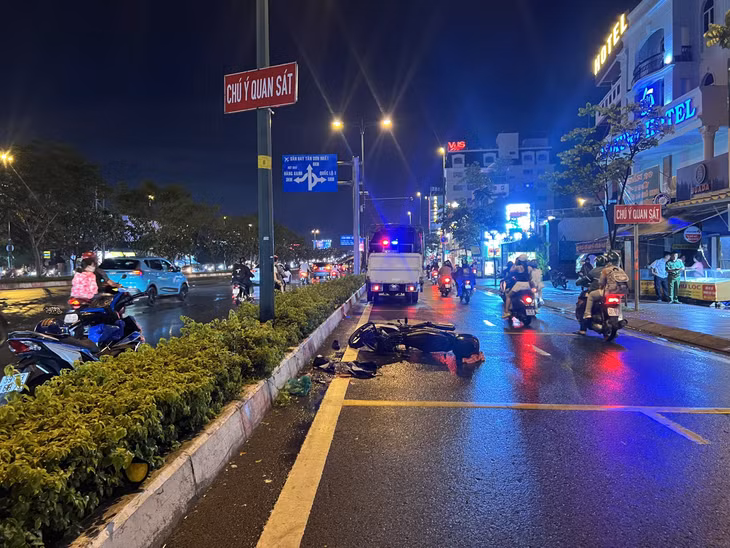Hiện trường vụ tai nạn.