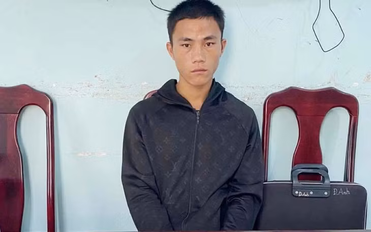 Đối tượng Giàng A Lâu bị bắt giữ khi đang vận lượng lớn ma túy. Ảnh: Công an Thanh Hóa