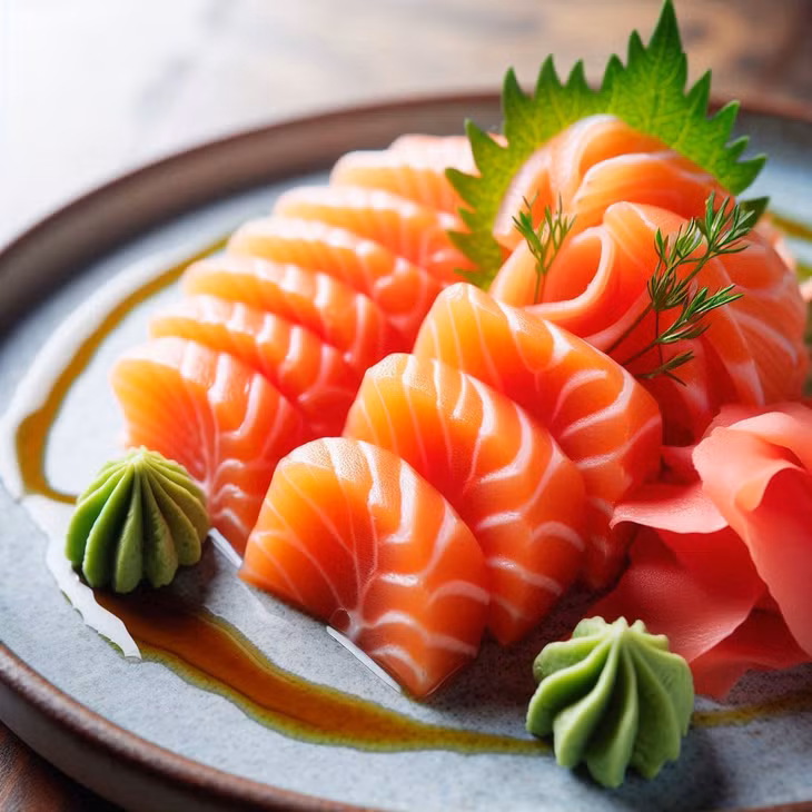 Cá sống là món ăn nhiều người thích nhưng tiềm ẩn nhiều nguy cơ. Ảnh minh họa: AI