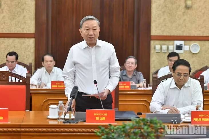 Tổng Bí thư, Chủ tịch nước Tô Lâm phát biểu kết luận.