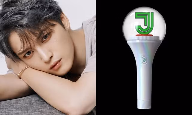 Chữ J trong lightstick của Jack thì lại giống Kim Jaejoong. Ảnh: Naver.