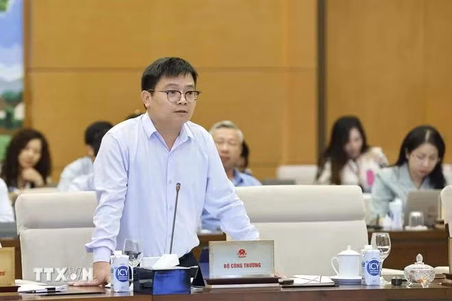 Thứ trưởng Bộ Công Thương Trương Thanh Hoài phát biểu. (Ảnh: Doãn Tấn/TTXVN)