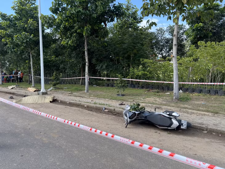 Hiện trường vụ tai nạn.