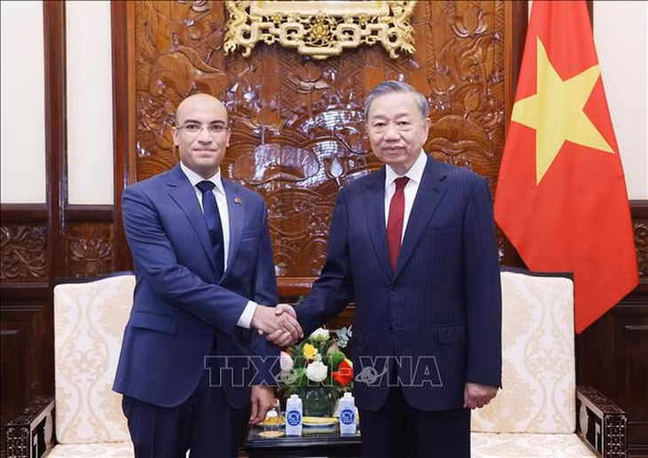 Tổng Bí thư, Chủ tịch nước Tô Lâm tiếp Đại sứ Algeria tại Việt Nam Sofiane Chaib đến trình Quốc thư